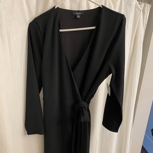 Alfani black wrap dress